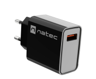 Natec RIBERA 1X USB-A 18W CZARNA - 1480398 - zdjęcie 1